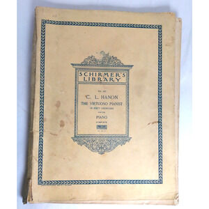 Schirmer's Library Vol. 925 C.L. Hanson The Virtuoso Pianist in Sixty Exercises